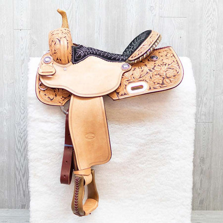 Bw Barrel 1/2 Breed Floral W/ Dyed Background - Genuine Billy Cook 