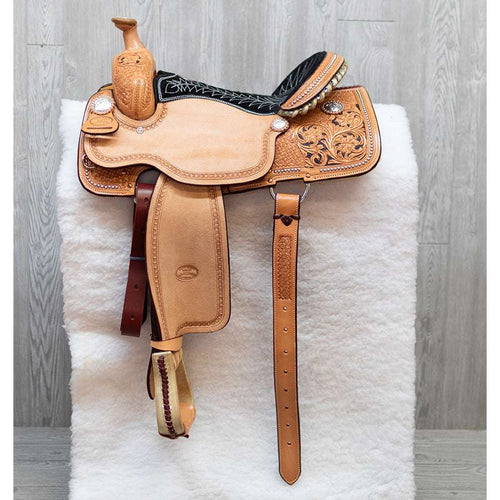 Paire de billets flanc arrière Billy Cook rinch floral HtOL cuir selle Paire de billets flanc arrière Billy Cook rinch floral HtOL cuir selle