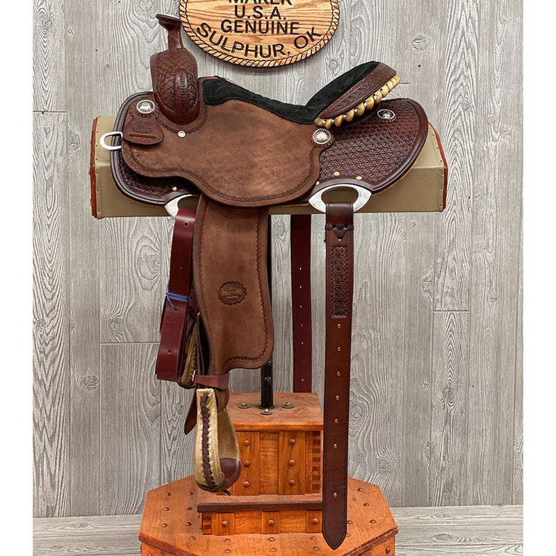 Selle de reining de marque BILLY COOK, taille 16, excellent Selle de reining de marque BILLY COOK, taille 16, excellent