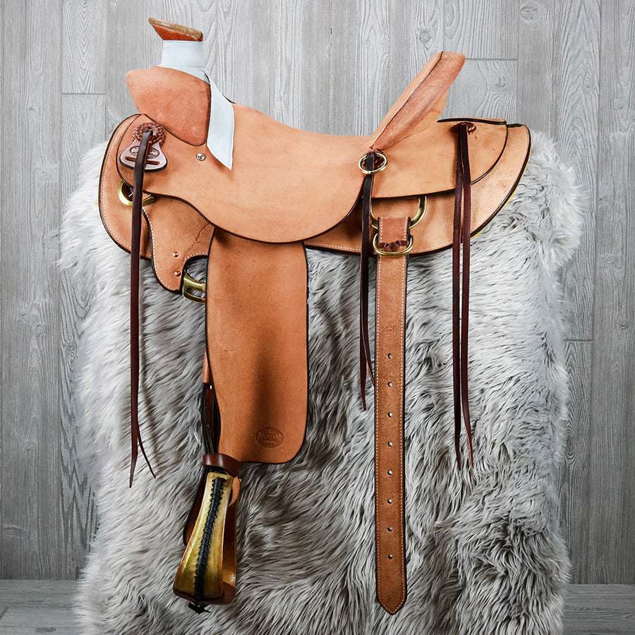 Cliff Wade Cowboy Saddle, Rough Out - Genuine Billy Cook 