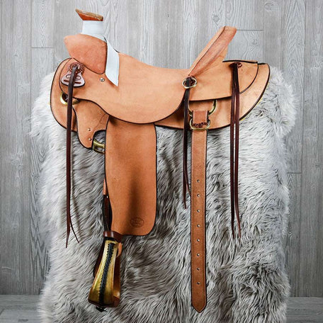 Cliff Wade Cowboy Saddle, Rough Out - Genuine Billy Cook 