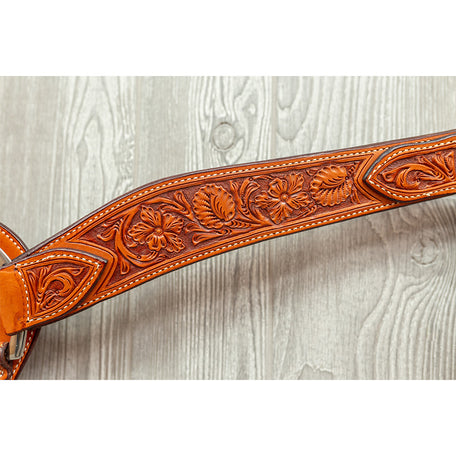 Pro roper breast strap hand tooled sheridan ss hardware - Genuine Billy Cook 