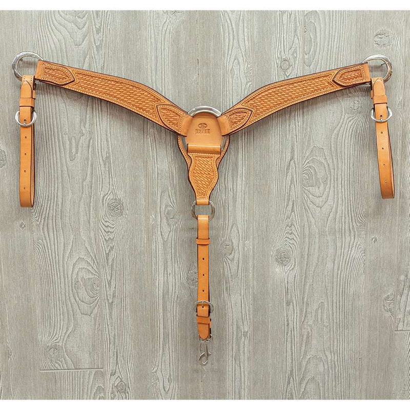 Pro roper breast strap hand tooled basket ss hardware - Genuine Billy Cook 