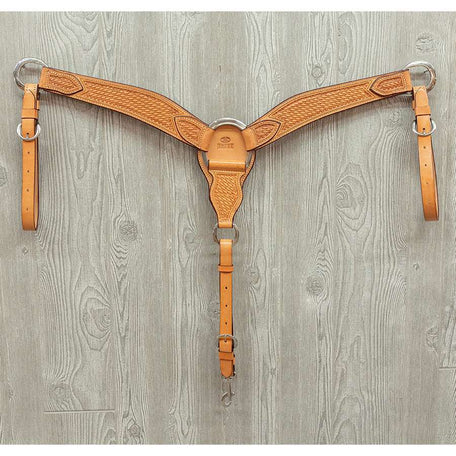 Pro roper breast strap hand tooled basket ss hardware - Genuine Billy Cook 