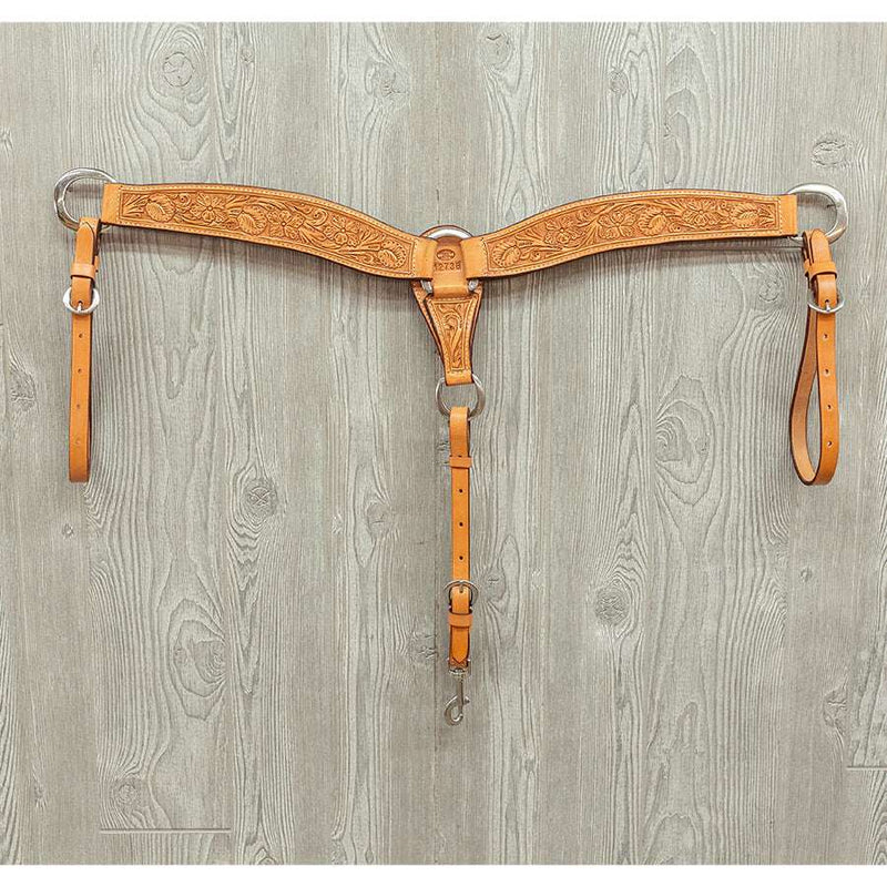 Pro calf roper breast strap hand tooled sheridan ss hardware - Genuine Billy Cook 
