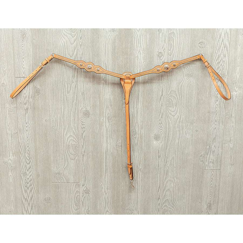 Narrow spotted breast strap w/ ss hardware - Genuine Billy Cook 