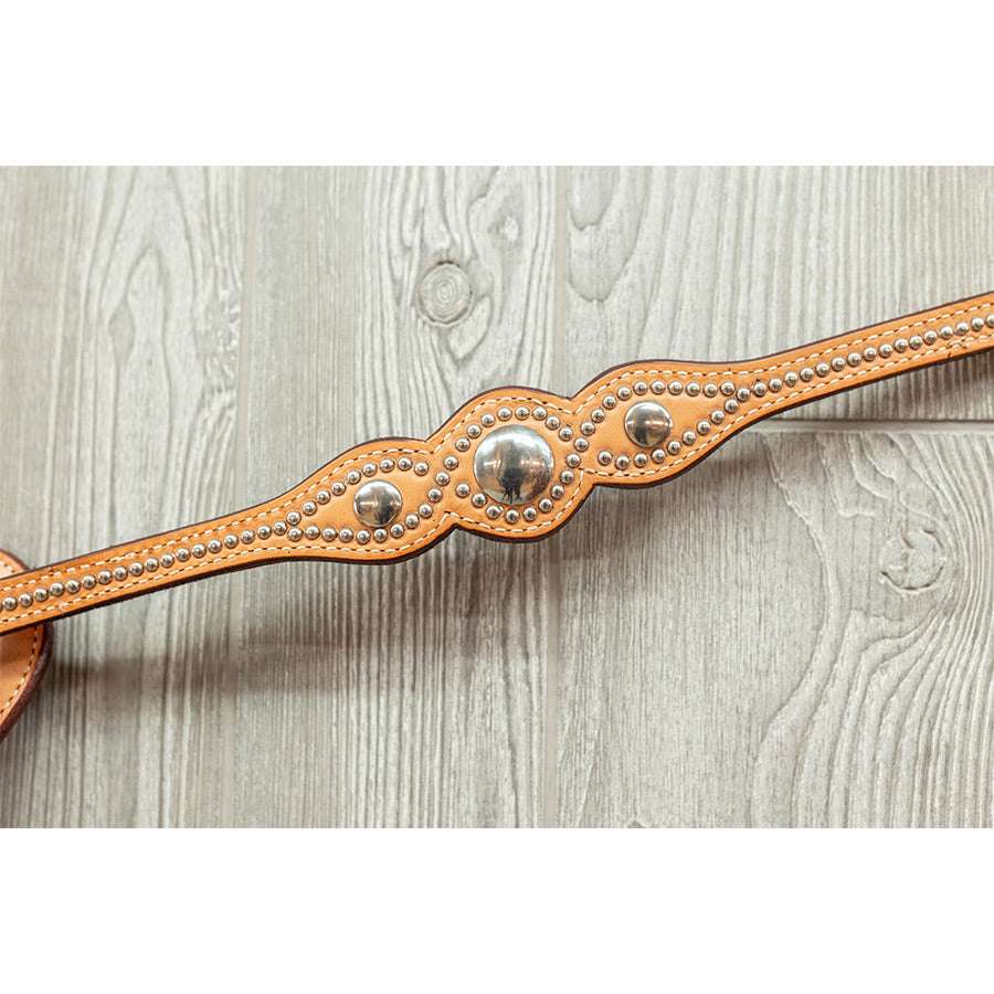 Narrow spotted breast strap w/ ss hardware - Genuine Billy Cook 