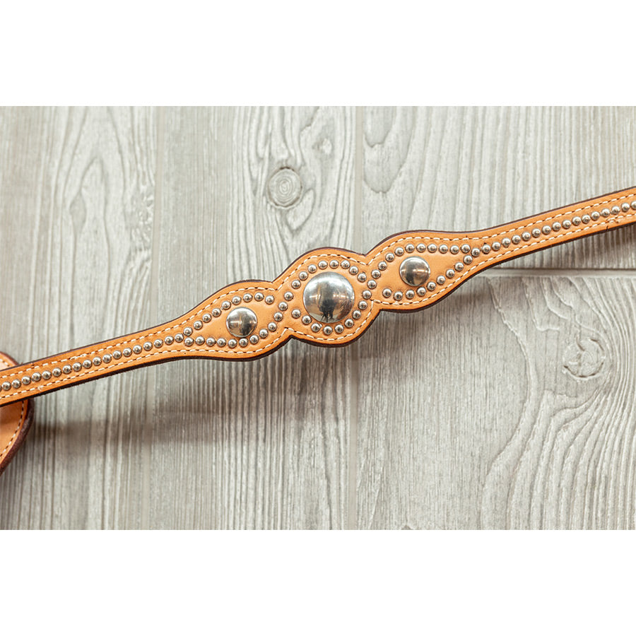 Narrow spotted breast strap w/ ss hardware - Genuine Billy Cook 