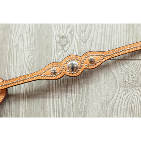 Narrow spotted breast strap w/ ss hardware - Genuine Billy Cook 