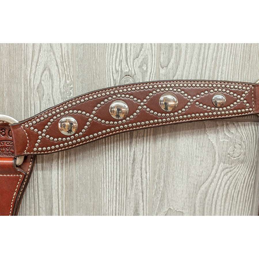 Spotted breast strap w/ ss hardware - Genuine Billy Cook 