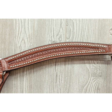 Spotted breast strap w/ ss hardware waffle - Genuine Billy Cook 