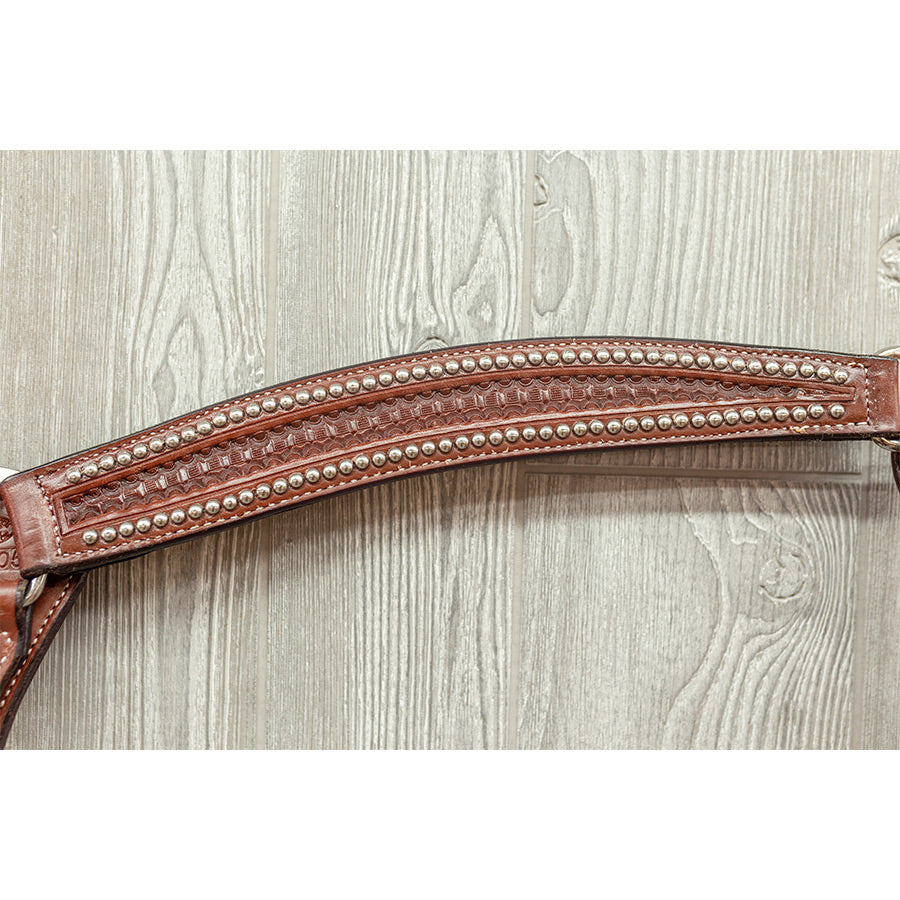 Spotted breast strap w/ ss hardware waffle - Genuine Billy Cook 