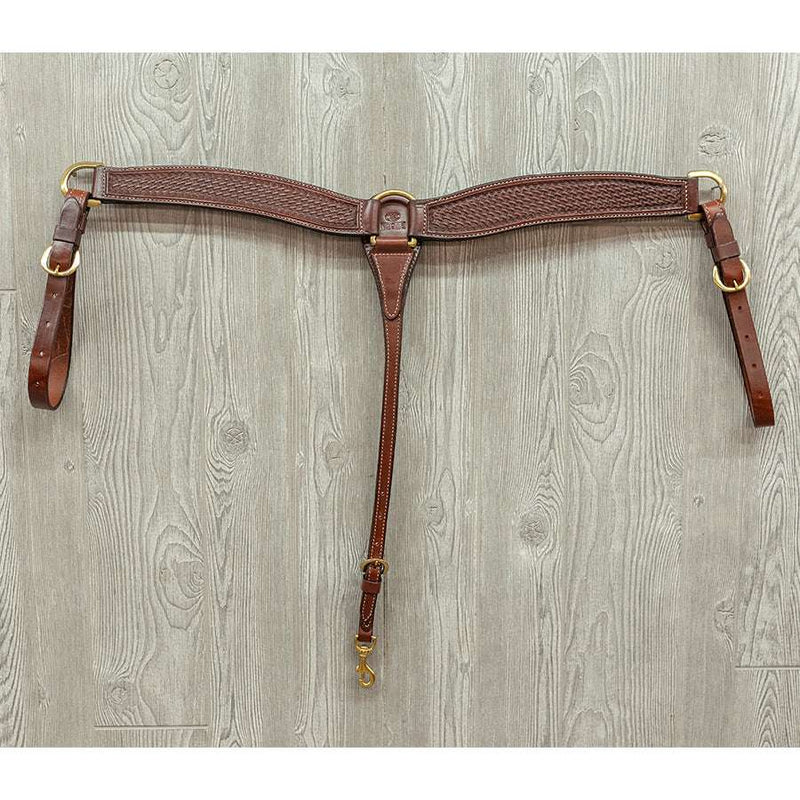 Bc- breast collar basket with brass hardware - Genuine Billy Cook 