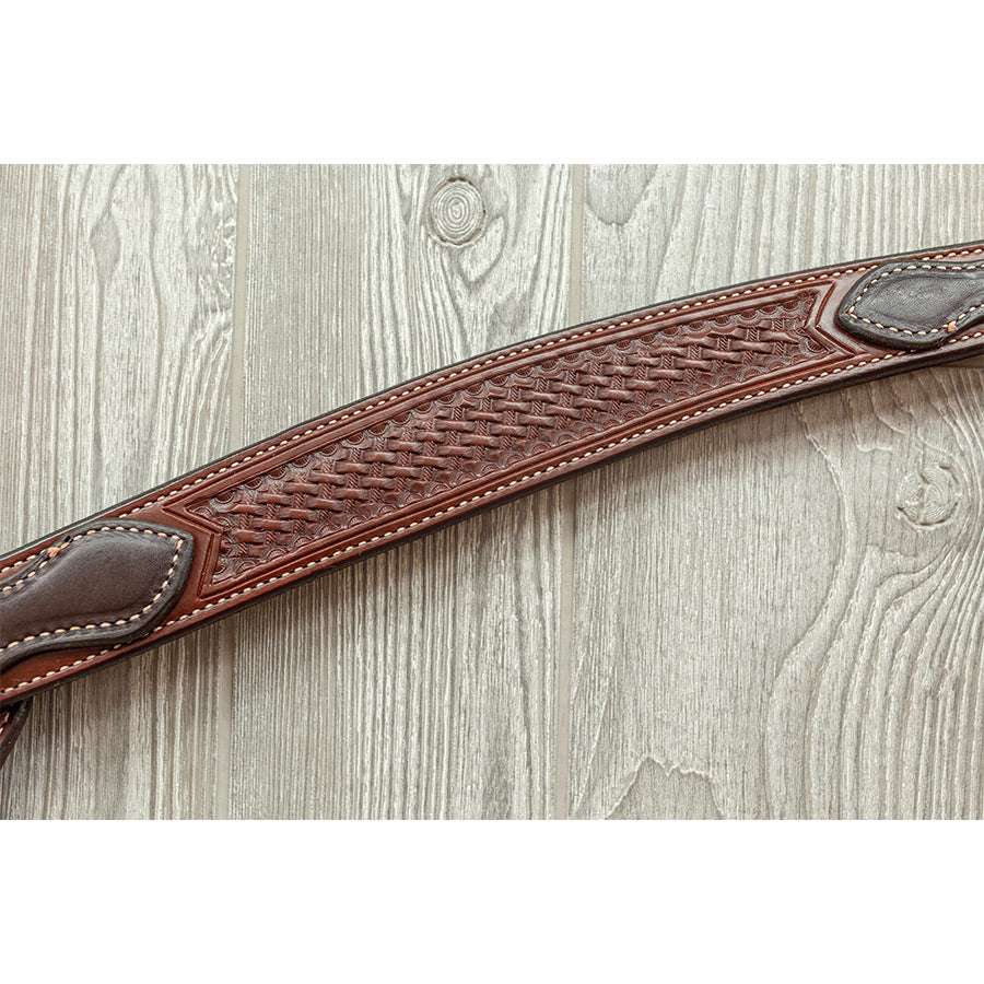 Breast strap, 1-7/8" barrel racer, basket w/ss hdw w/ turnback - Genuine Billy Cook 