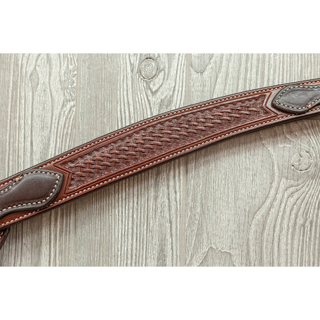 Breast strap, 1-7/8" barrel racer, basket w/ss hdw w/ turnback - Genuine Billy Cook 