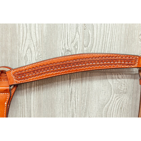 Breast strap, 1-7/8" barrel racer hand tld. Floral - Genuine Billy Cook 
