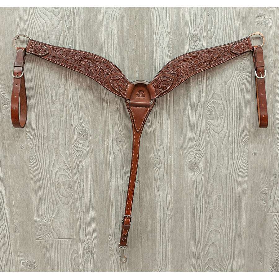 Breast strap, acorn, 4 strap w/ss hdwr - Genuine Billy Cook 