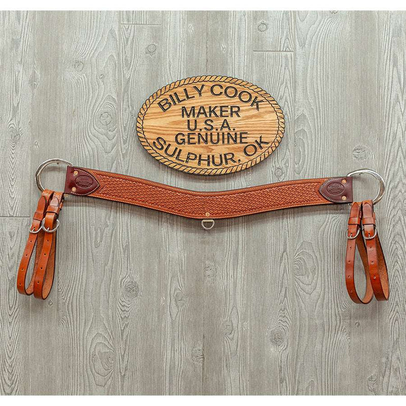 Basket breast collar 3" tripper w/ss hardware - Genuine Billy Cook 