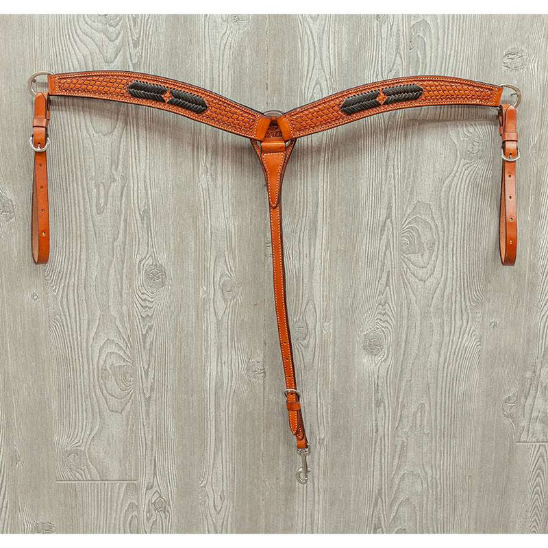 Black lace breast strap, w/ss hdwr - Genuine Billy Cook 