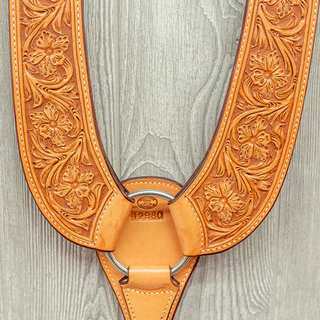 Buckaroo breast strap, oak, w/n hdwr - Genuine Billy Cook 