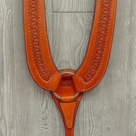 Buckaroo breast strap, floral w/n hdwr - Genuine Billy Cook 