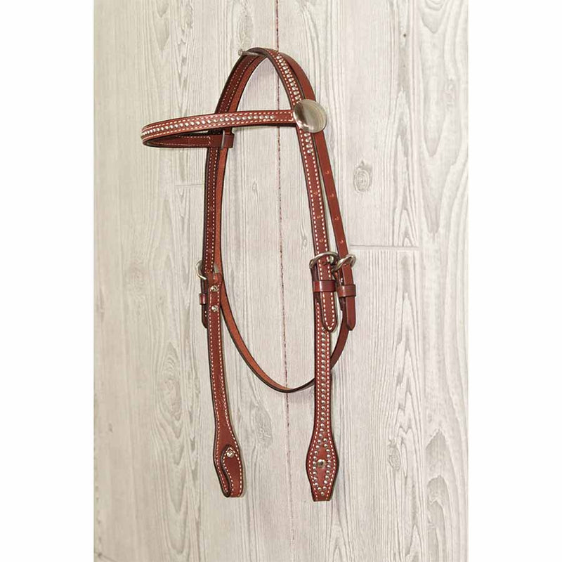 5/8" Brow With Spots And Conchoes - Genuine Billy Cook 