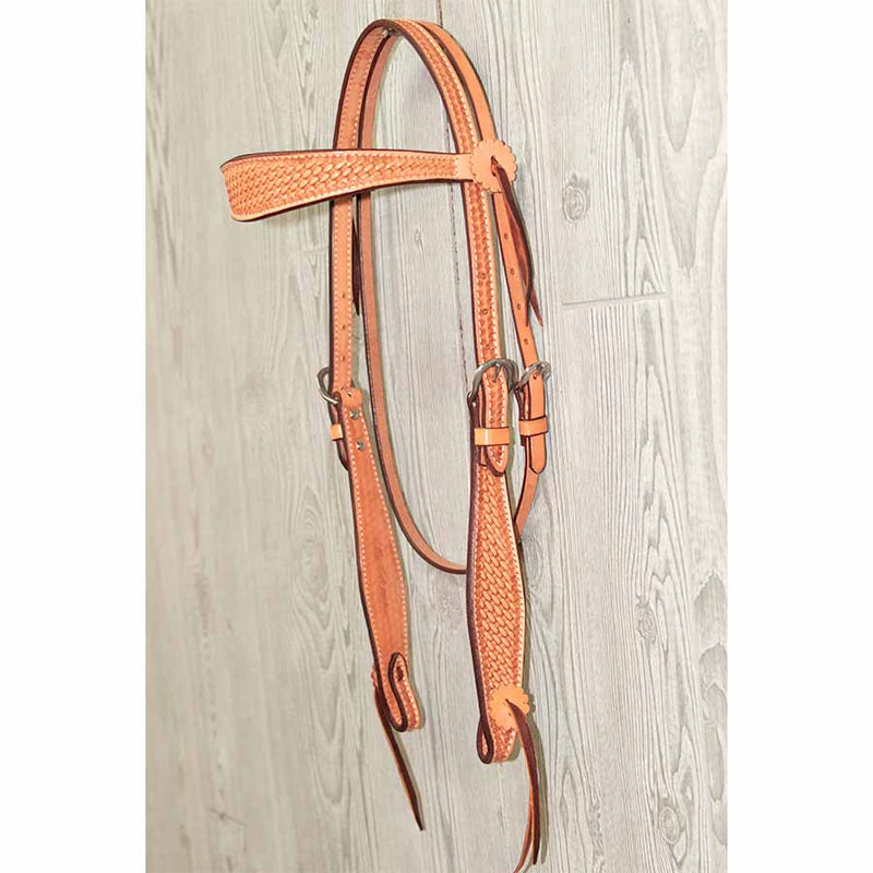 Cowboy Headstall, Hand Stamped Ss Hardware - Genuine Billy Cook 