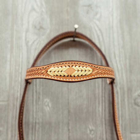 Headstall - 3/4" Braid - White Lace - Genuine Billy Cook 