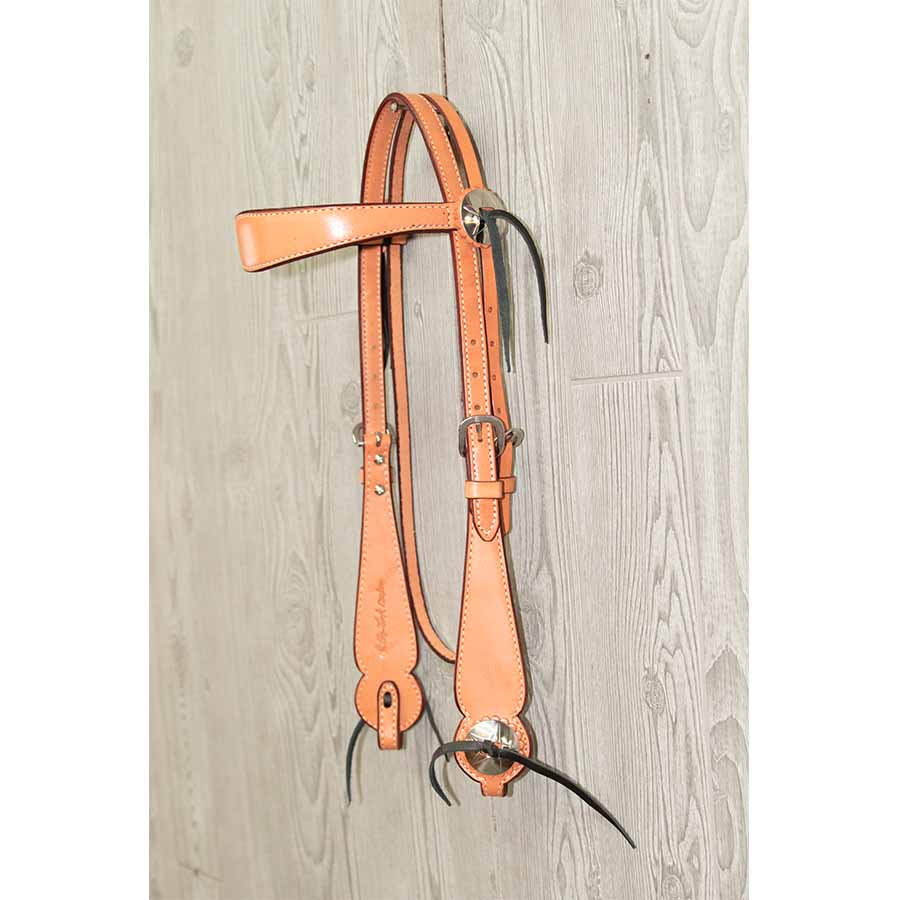 Cowboy Headstall - Plain W/Ss Hardware - Genuine Billy Cook 