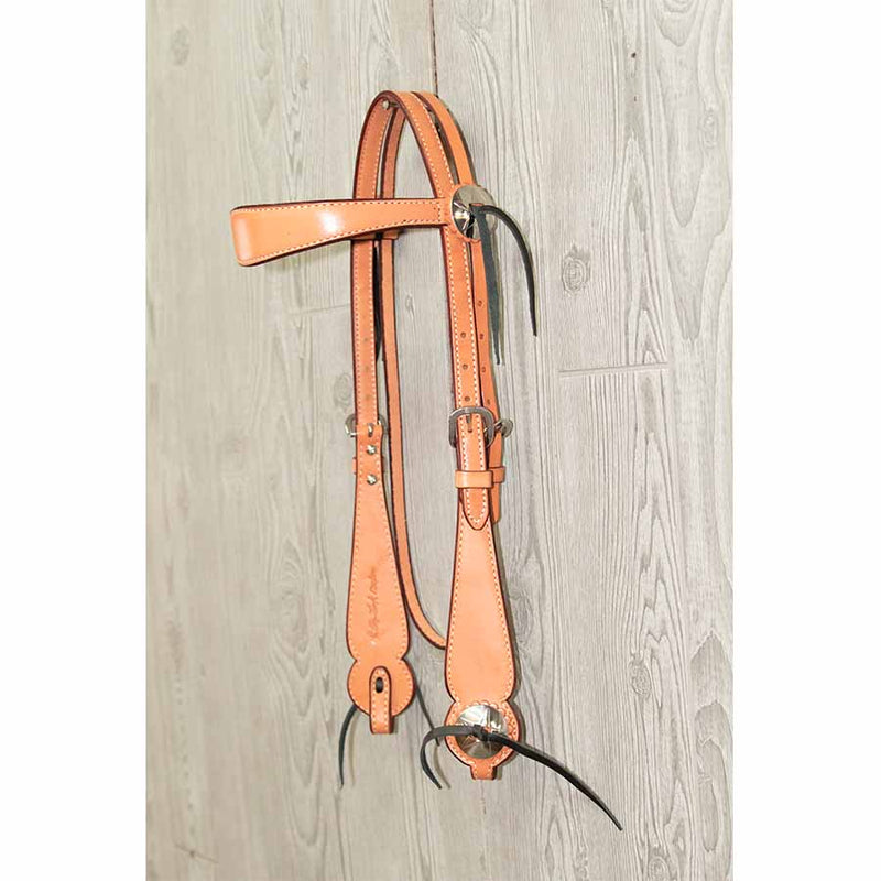 Cowboy Headstall - Plain W/Ss Hardware - Genuine Billy Cook 