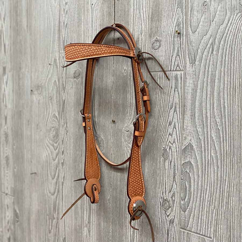 5/8"’ Scalloped Brow W Ss Hdwr Basket Stamped - Genuine Billy Cook 