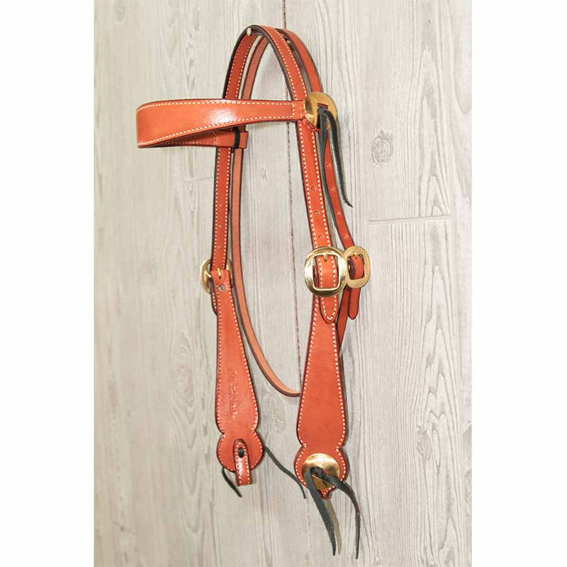 Headstall, Harness Cowboy W/Brass Hdwr - Genuine Billy Cook 