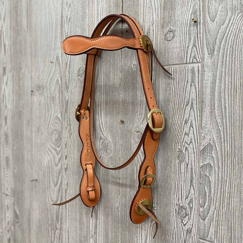 Scalloped Cowboy Brass Hardware - Genuine Billy Cook 