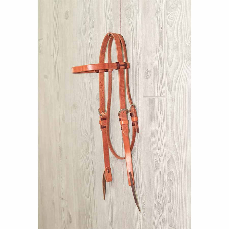 Headstall, 3/4 " Browband Single Ply Ss Hdwr Tie End - Genuine Billy Cook 