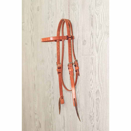 Headstall, 3/4 " Browband Single Ply Ss Hdwr Tie End - Genuine Billy Cook 