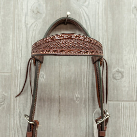 3/4" Headstall, Buckstitch & Basket - Genuine Billy Cook 