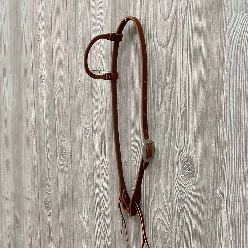 One Ear Headstall W/ Lace, Harness Ss Hardware W/ Tie Ends - Genuine Billy Cook 