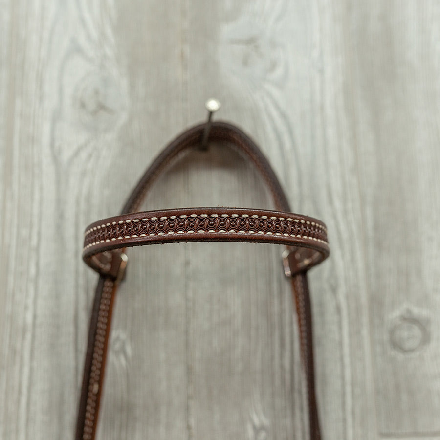 5/8" Headstall, Shell Pattern - Genuine Billy Cook 