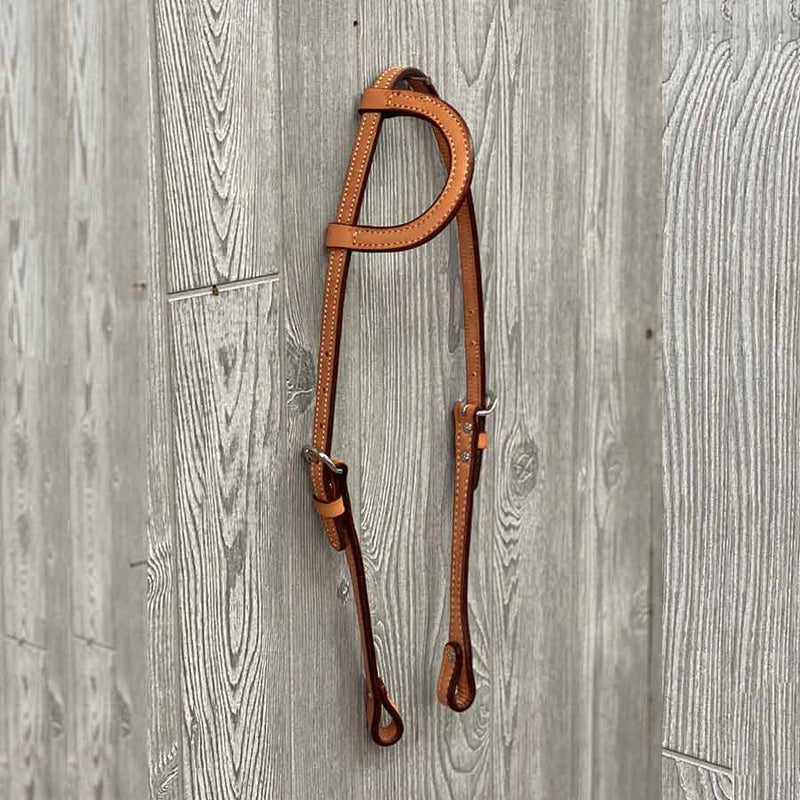 Headstall, Sliding Ear Leather - Genuine Billy Cook 