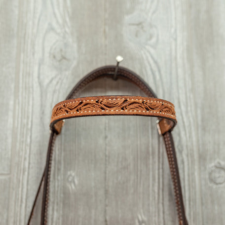 3/4" Headstall, Wso, Floral - Genuine Billy Cook 