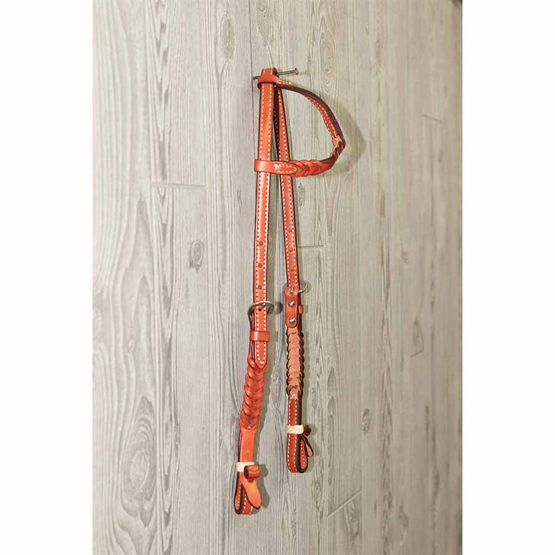 Headstall, Plaited Sliding Ear - Genuine Billy Cook 