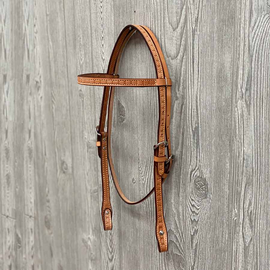 5/8" Headstall, Long Brick - Genuine Billy Cook 