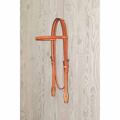 3/4" Brow Headstall, Crazy Stamp - Genuine Billy Cook 