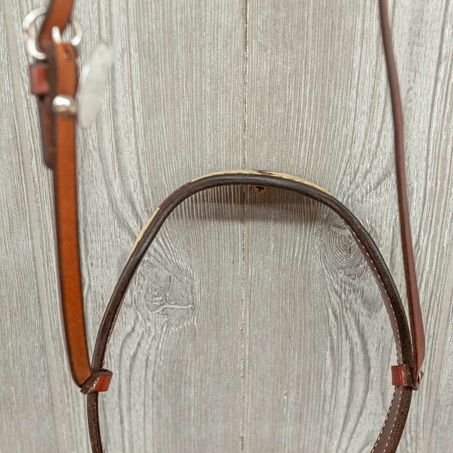 Classic Ropers Noseband 1" Basket Stamp/Braided - Genuine Billy Cook 