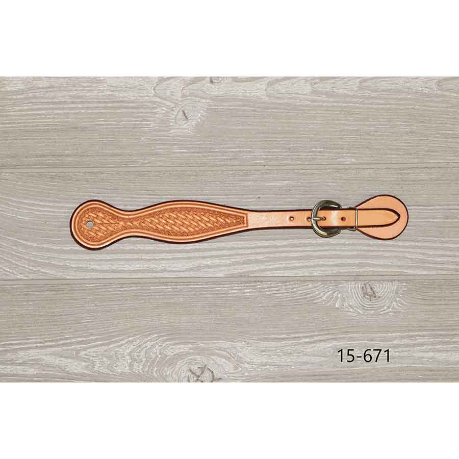 Basket Stamped Spur Strap - Genuine Billy Cook 