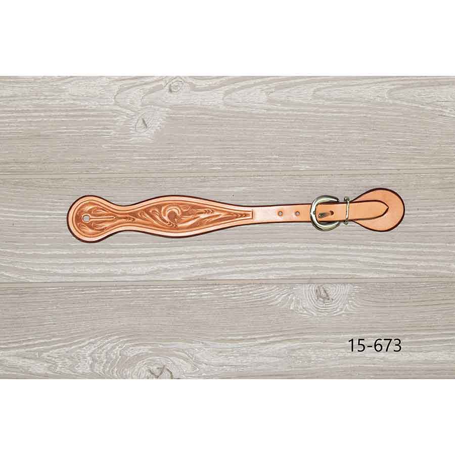 Floral Stamped Spur Strap - Genuine Billy Cook 