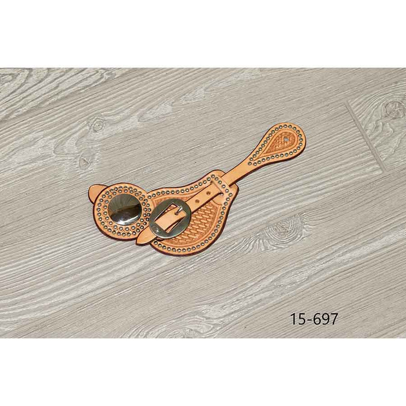 Spur Strap Hand Stamped Bskt 132 Buckle Ss Spots - Genuine Billy Cook 